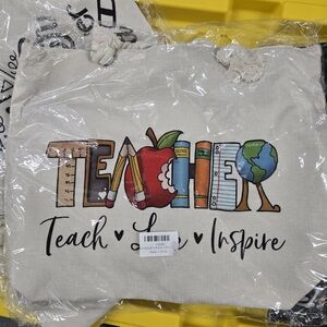 Teacher Canvas Tote Bag